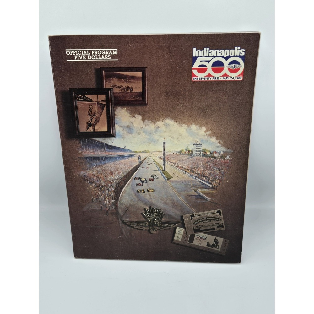Vintage 1987 Indianapolis 500 Official Program Indy 500 Race‎ Guide Collectible